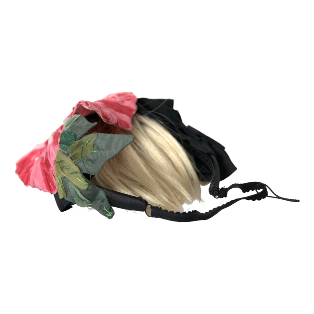 Dolce & Gabbana Women's Multicolor Accessories, One Size, Black White Hair Headband Stylish
