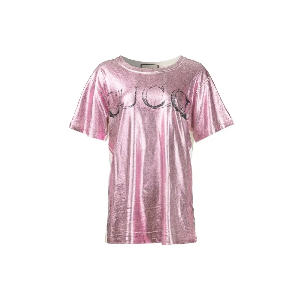 Gucci Vintage Pre-owned Roze Katoenen Gucci Shirt Pink Dames