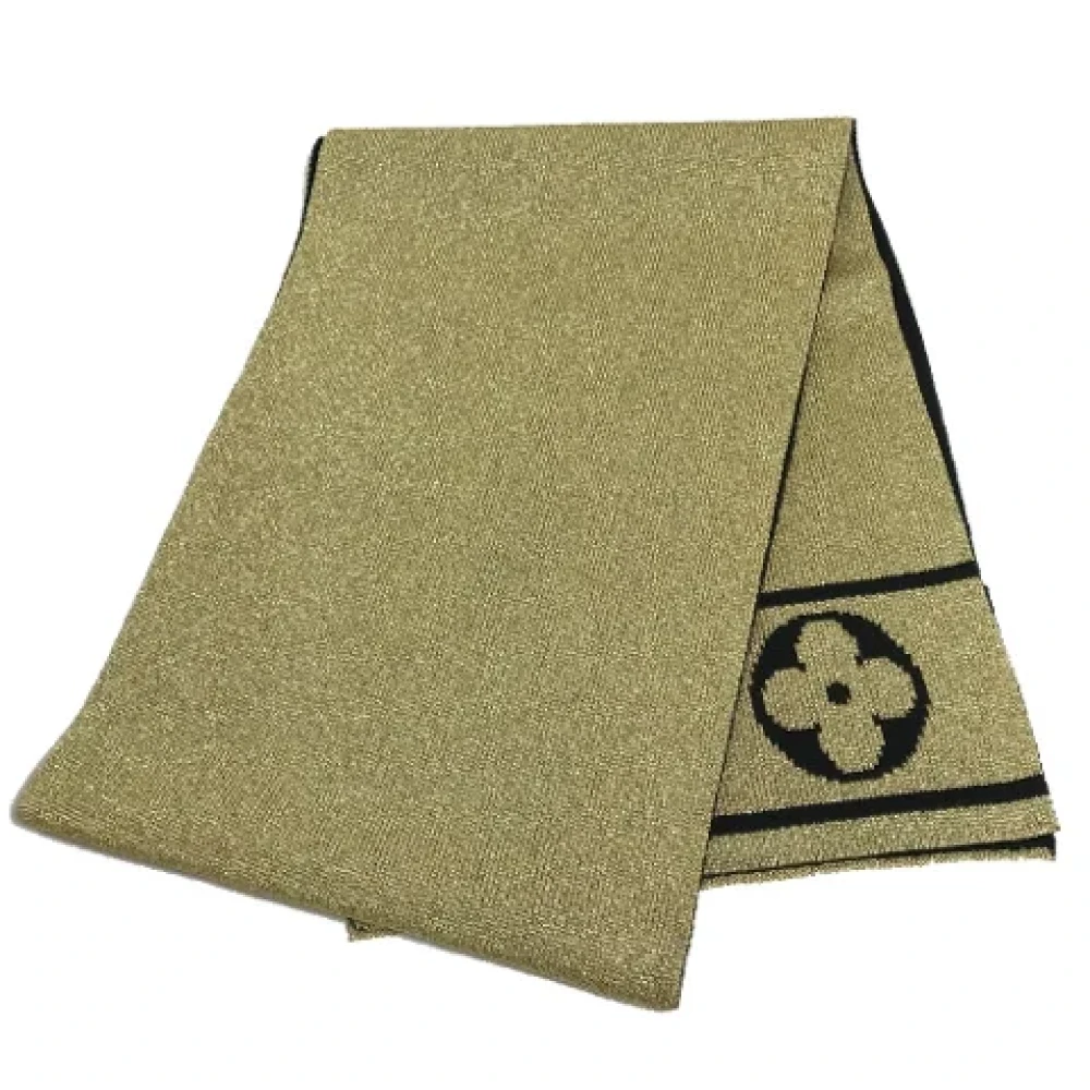 Louis Vuitton Vintage Pre-owned Wool scarves Yellow Dames
