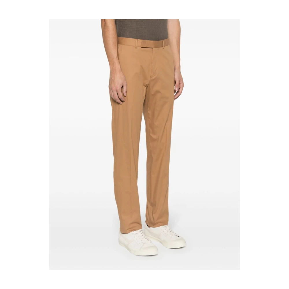 Z Zegna Formele Kameelbroek Brown Heren