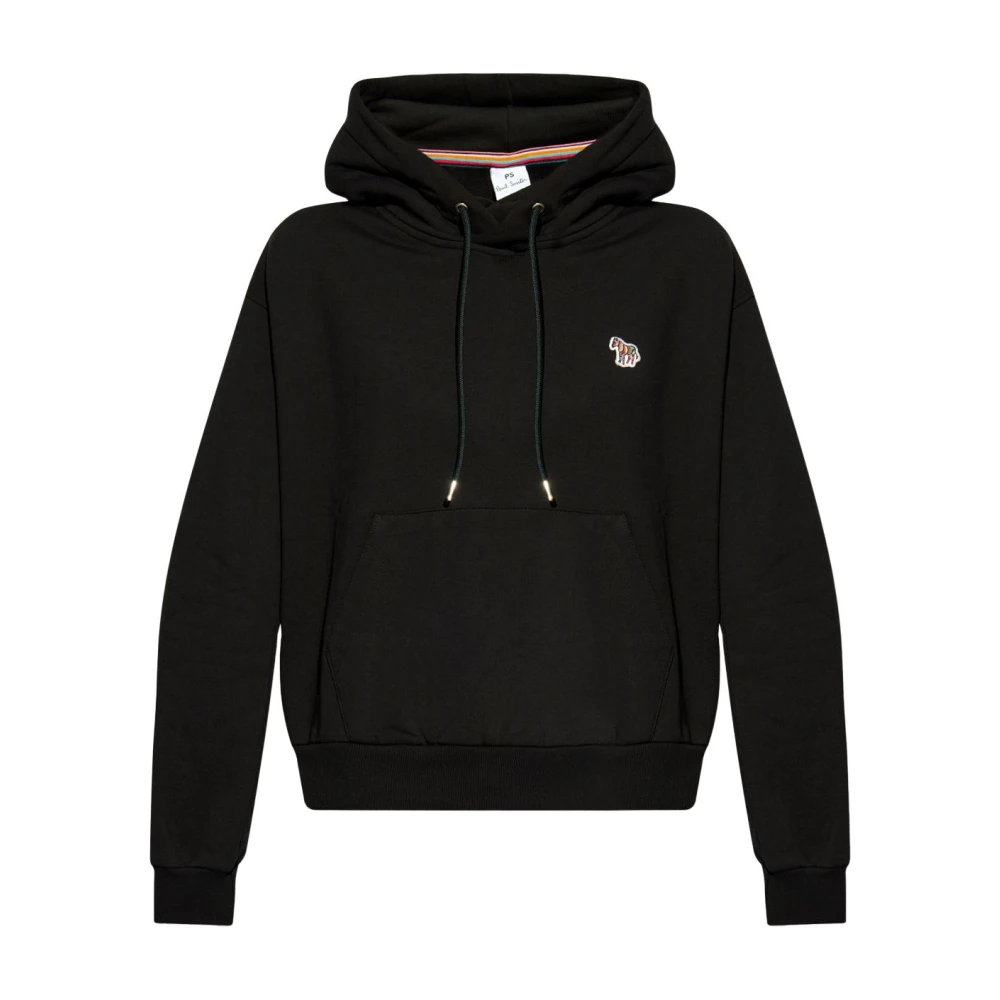 PS By Paul Smith Svart Zebra Tröja Hoodie Black, Dam