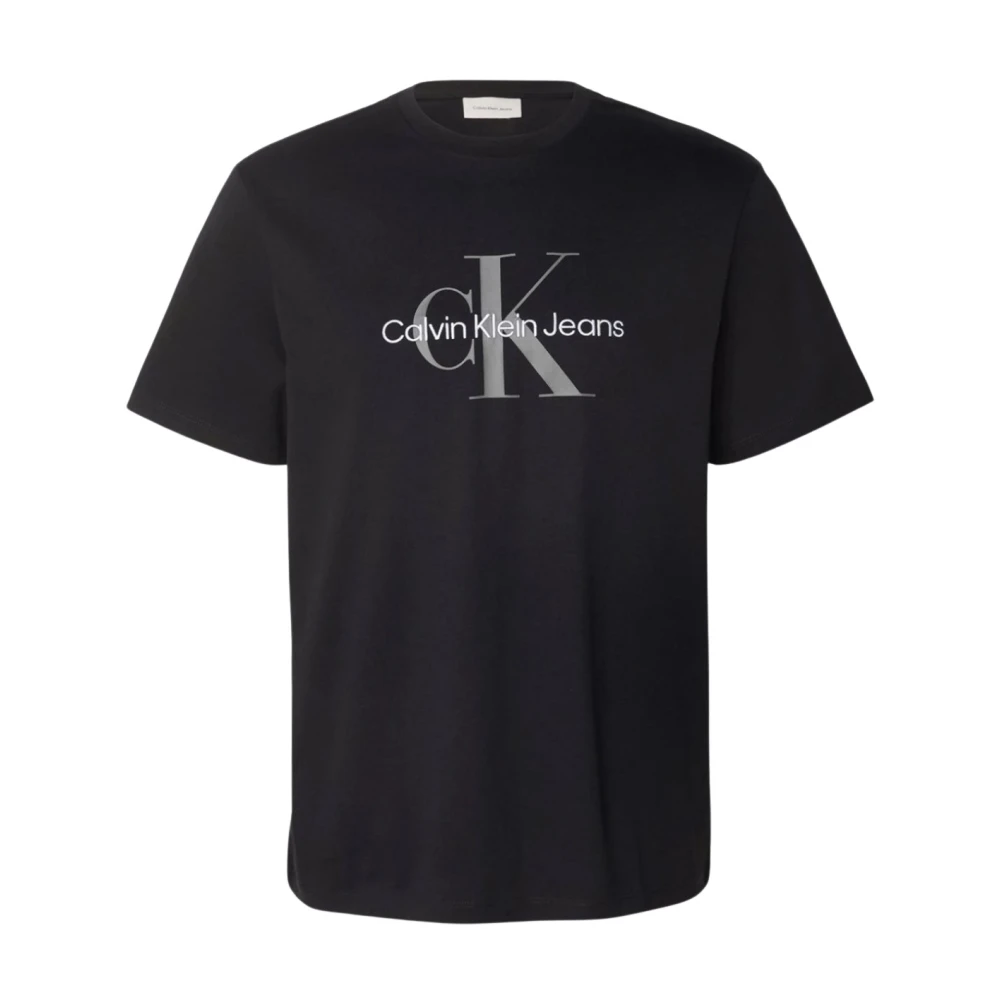 Calvin Klein Zwart Logo Katoenen T-shirt Black Heren