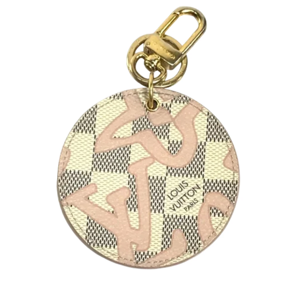 Louis Vuitton Vintage Pre-owned Fabric key-holders White Dames
