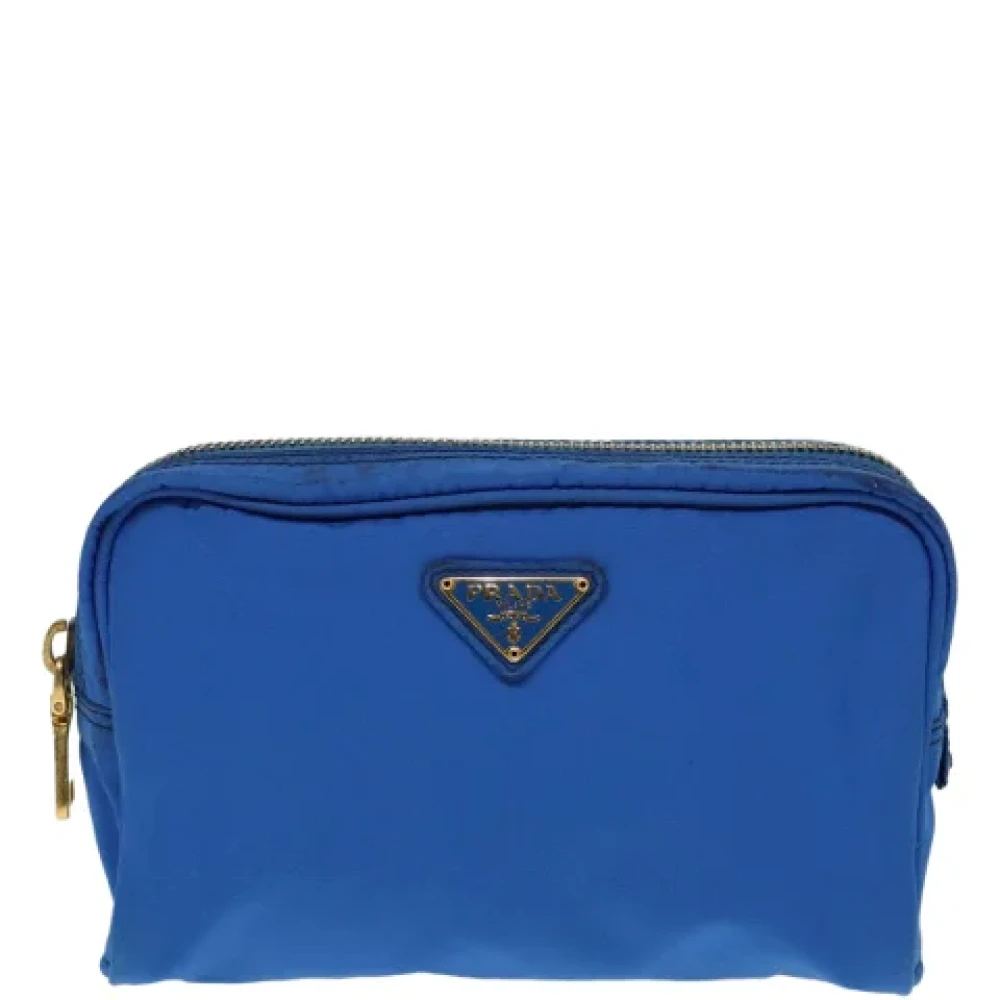 Prada Vintage Pre-owned Fabric prada-bags Blue Dames
