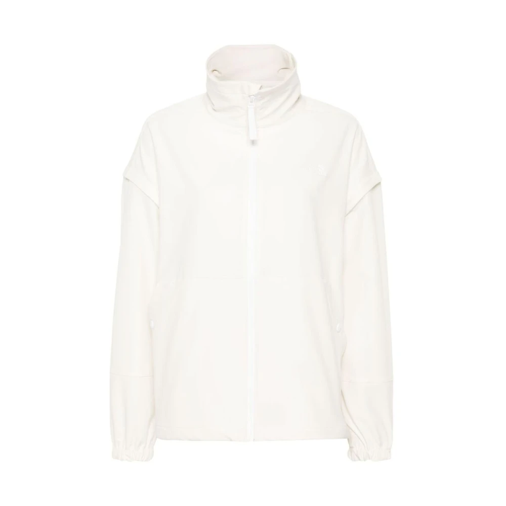 The North Face Roomwitte Opstaande Kraag Jas White Dames