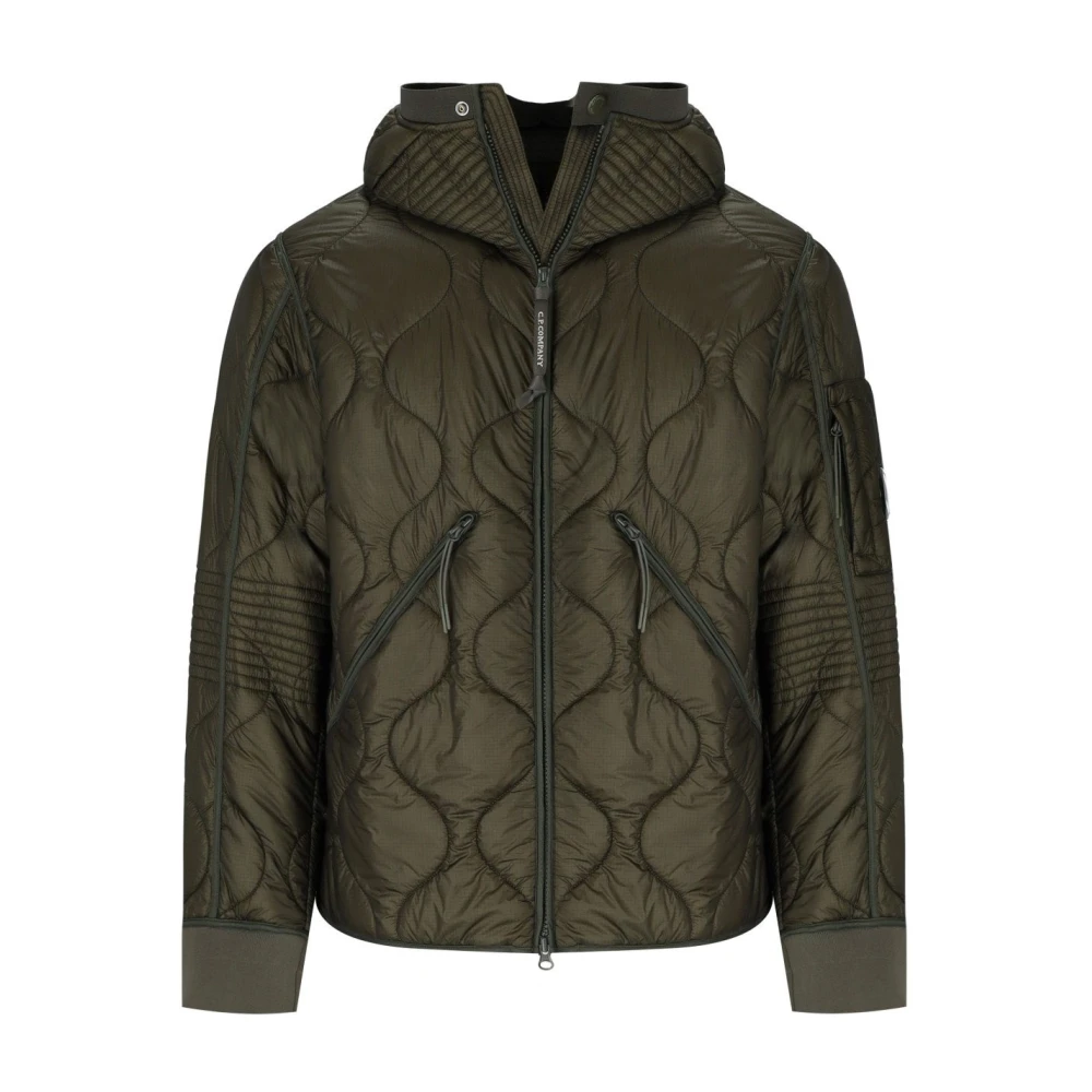 C.P. Company Bosgroene Gewatteerde Hoodie Jas Green Heren