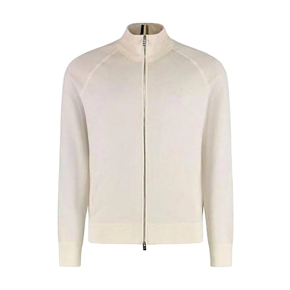 Hugo White Cardigan Boss - Male - Cardigans - M - Knitwear