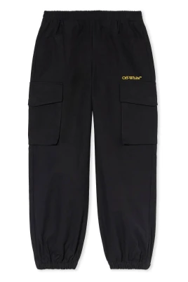 Diagonal Cargo Logo Pants