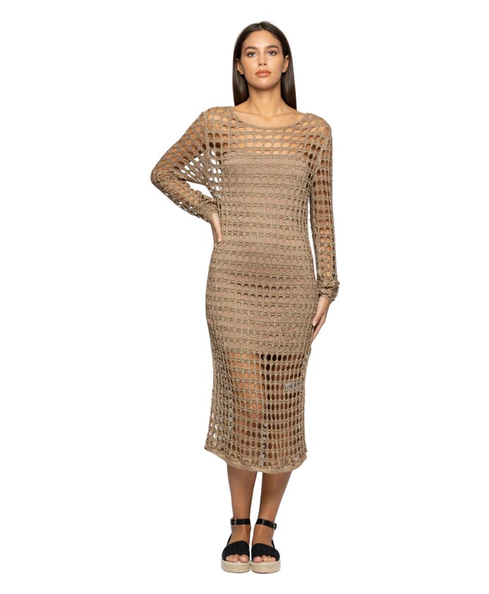 robe-longue-a-effet-mesh-avec-details-metalliques