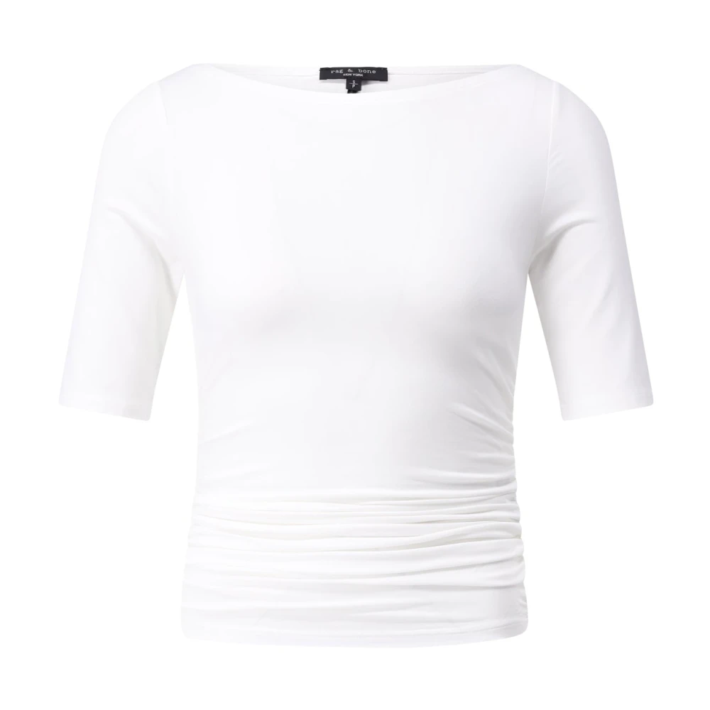 Rag & Bone Gerimpeld T-shirt voor elke gelegenheid White Dames