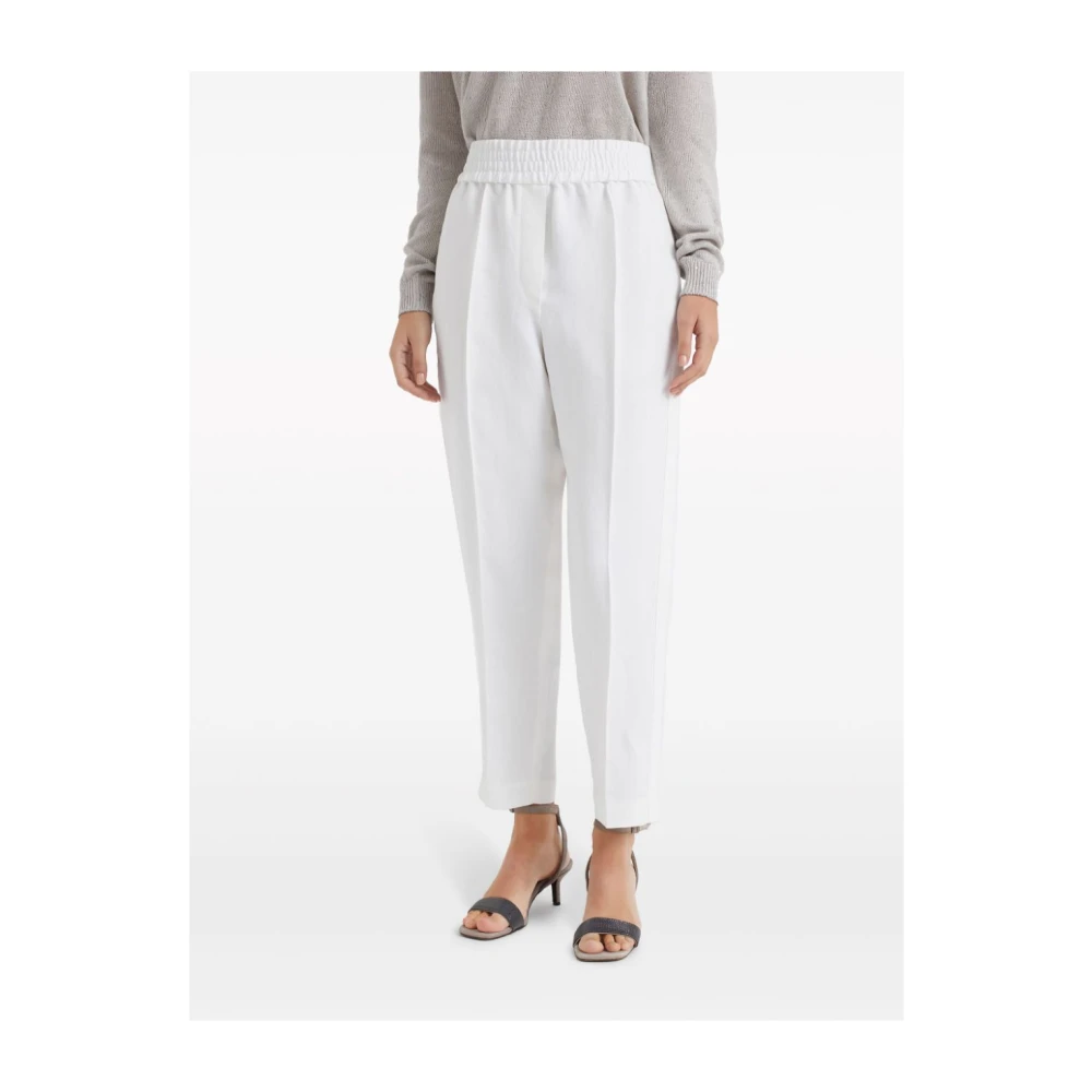 BRUNELLO CUCINELLI Natuurlijke Herenbroeken Beige Dames