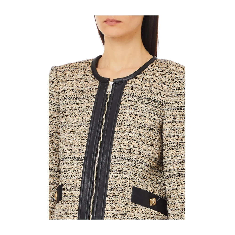 Liu Jo Stijlvolle Jas voor Vrouwen Beige Dames