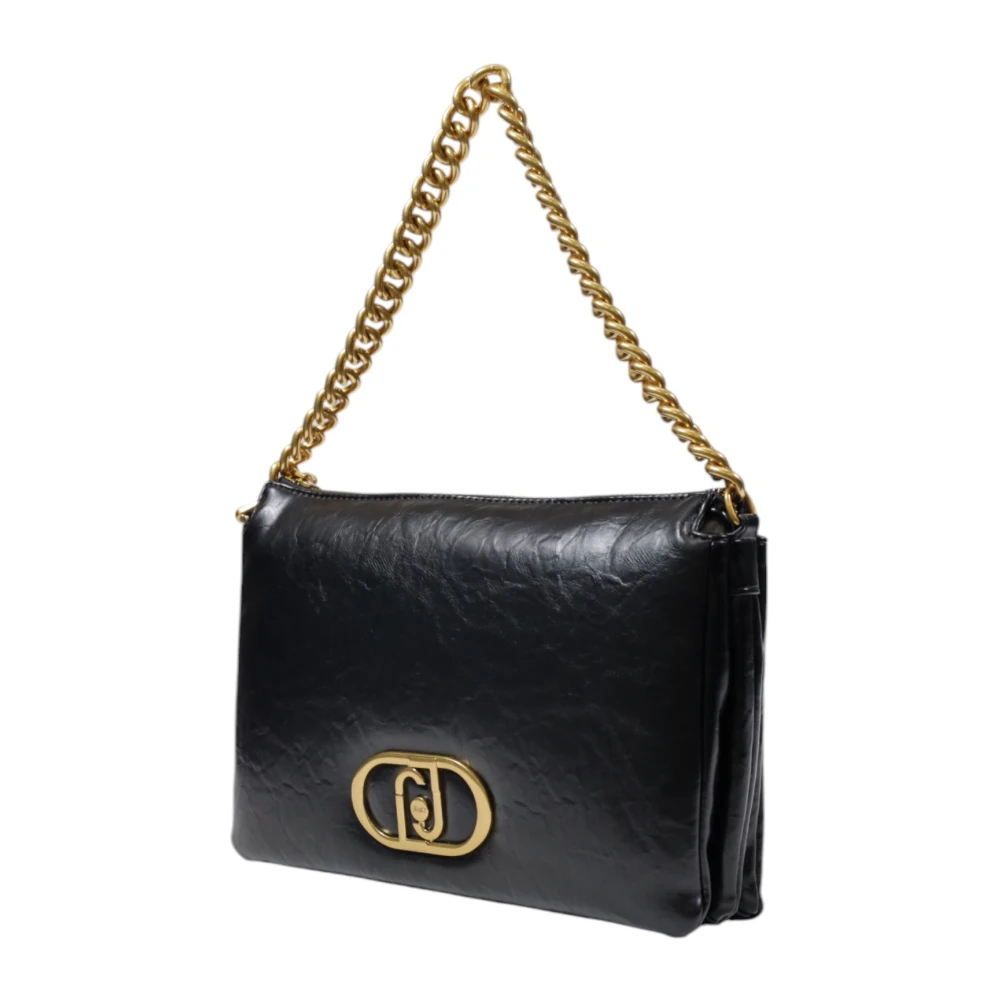 Liu Jo Gestructureerde Crossbody Tas Zwart Lente Zomer Black Dames