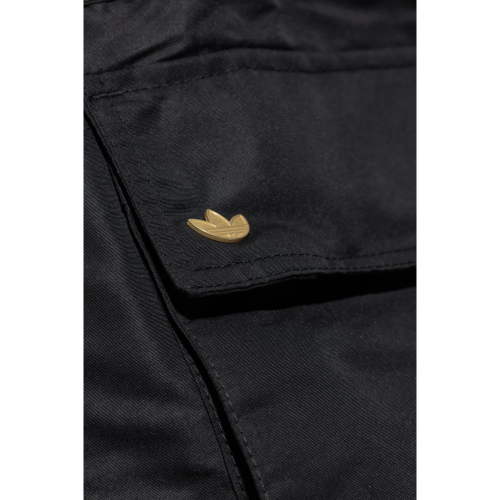 adidas Originals Jas met afneembare capuchon Black Heren