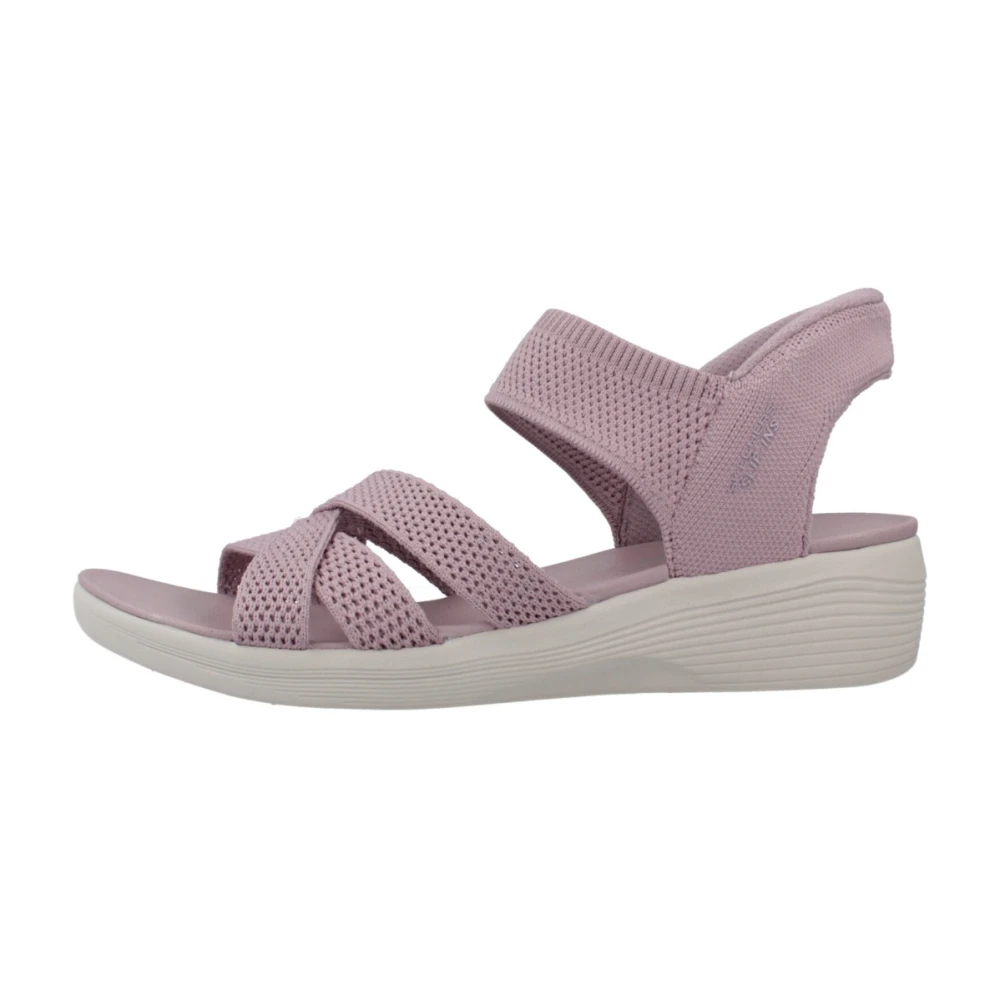 Skechers Women's Purple Arya Flat Sandals - Wedges - 5 Uk - Shoes
