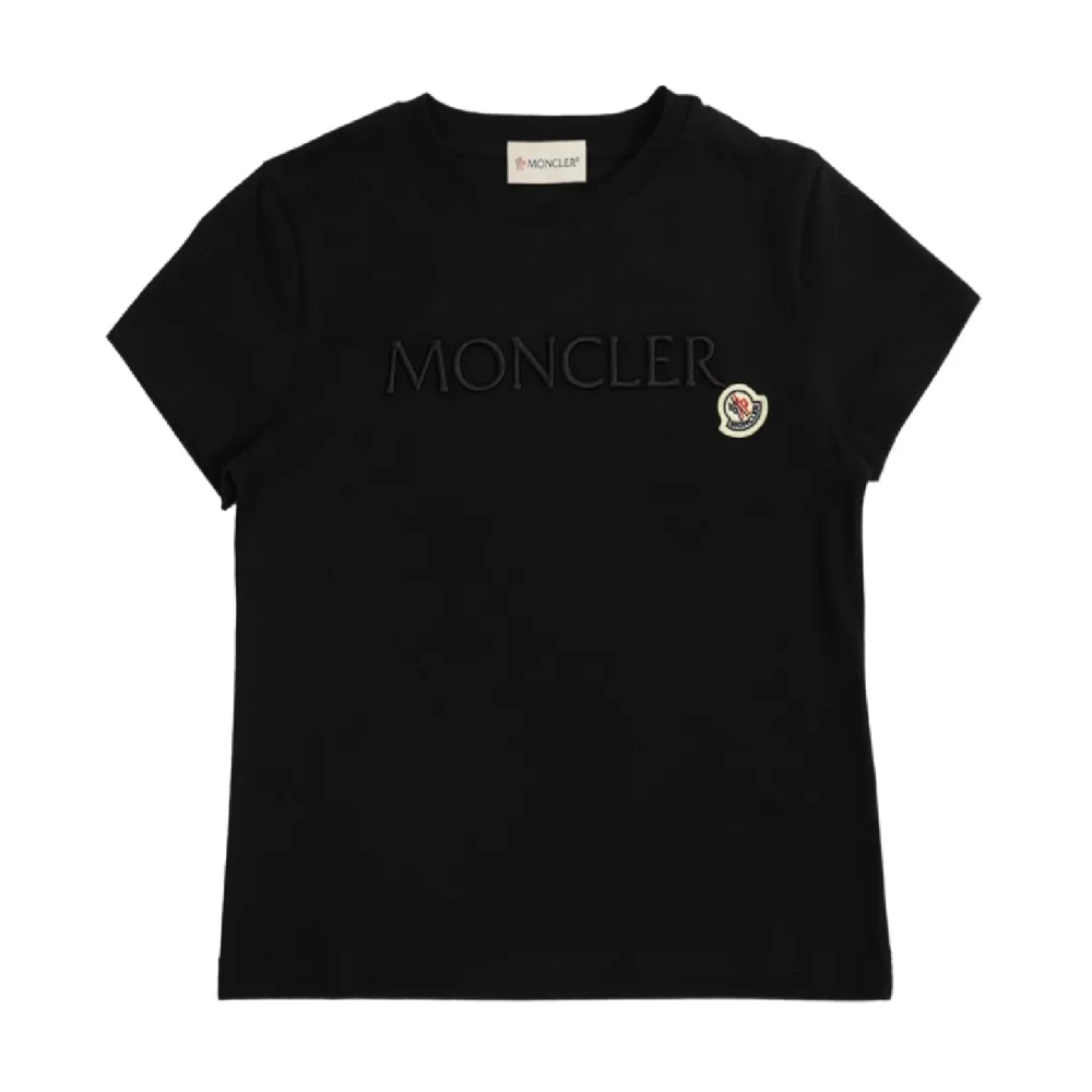 Moncler Black Kids Short Sleeve T-Shirts, Unisex, 8 Y, Short Sleeve Kids T-Shirts