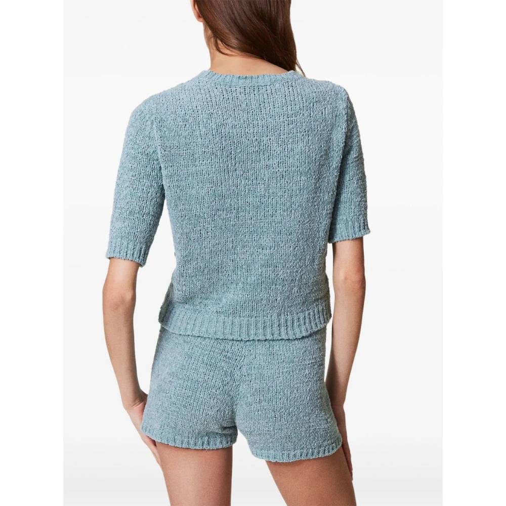 Twinset Stijlvolle Sweater Set Blue Dames