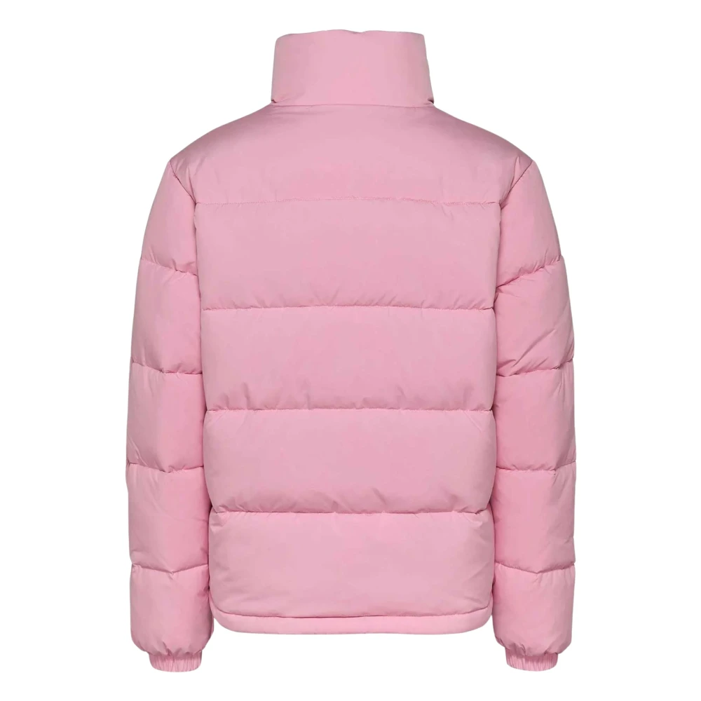 Tommy Hilfiger Roze Pufferjas Essentiële Stijl Pink Dames