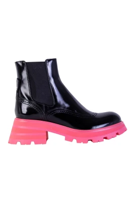 Fluo Pink Sole Chelsea Stövlar