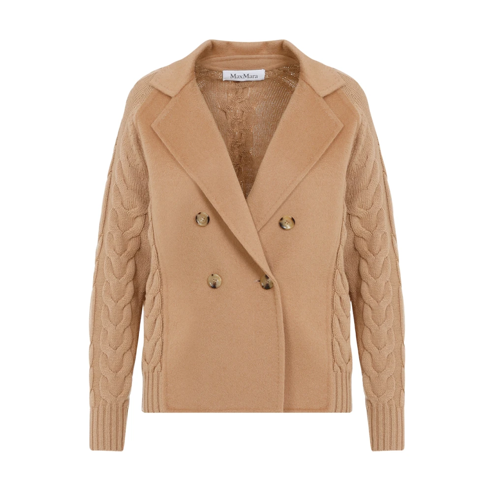 Max Mara Elegante Micio Jas voor Vrouwen Brown Dames