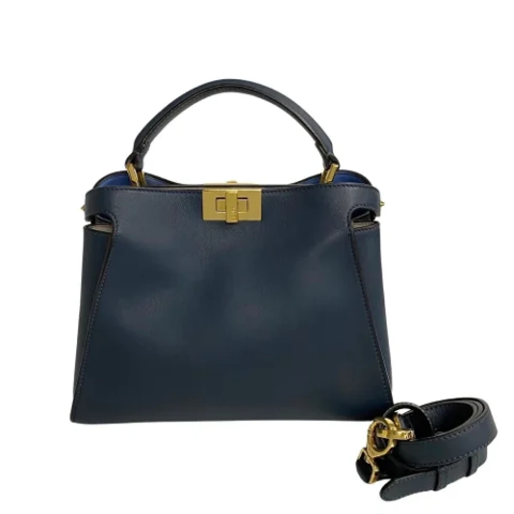 Fendi Vintage Pre-owned Fabric fendi-bags Blue Dames