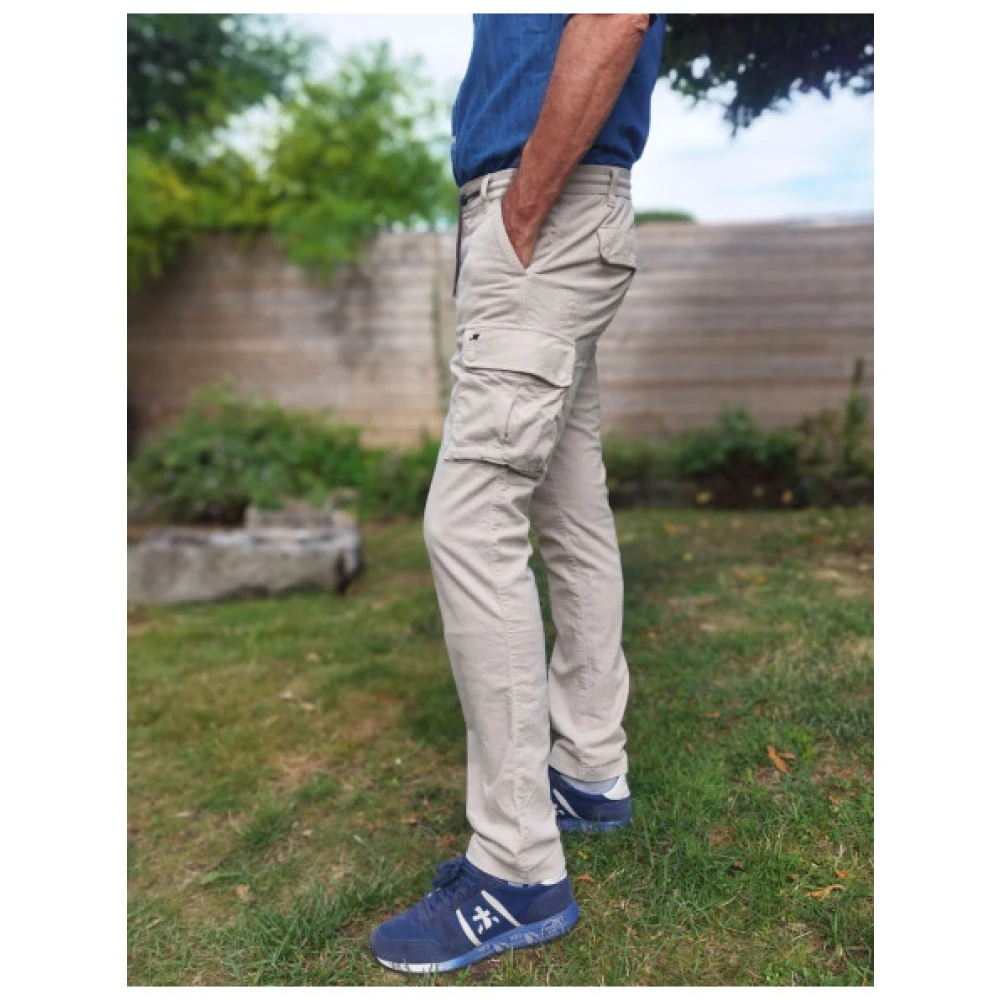 Mason's Velours Cargo Broek Beige Heren