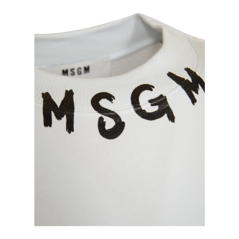Msgm Sweatshirts White Heren