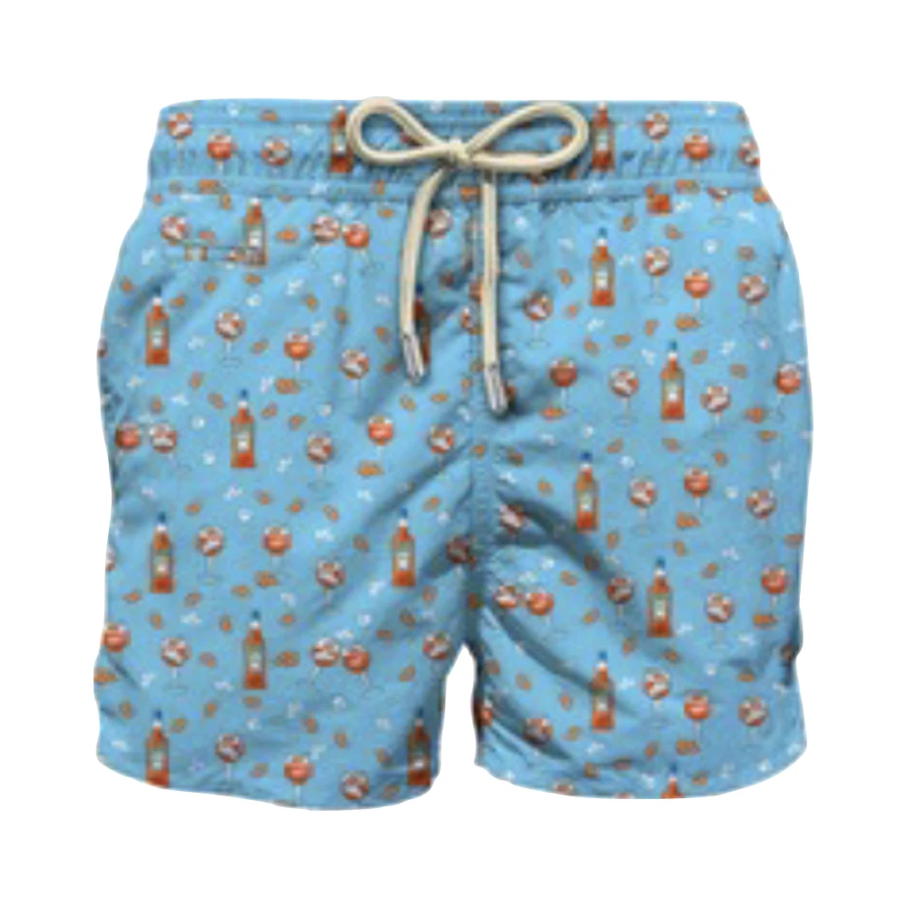 MC2 Saint Barth Heren Strandkleding Special Edition Aperol Blue Heren