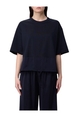 elegant-bla-kortaermet-top