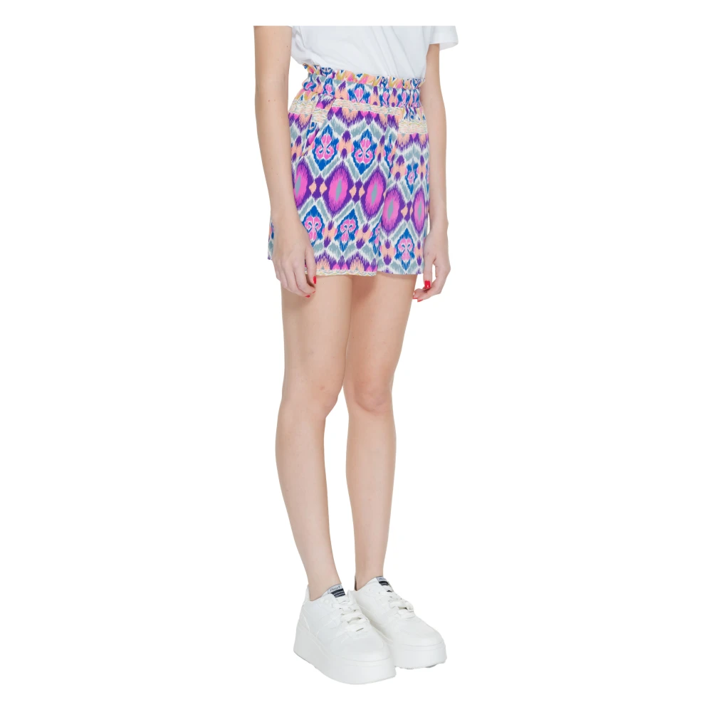 Only Polyester Shorts Lente Zomer Collectie Multicolor Dames