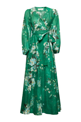 robe-en-soie-florale-a-taille-haute