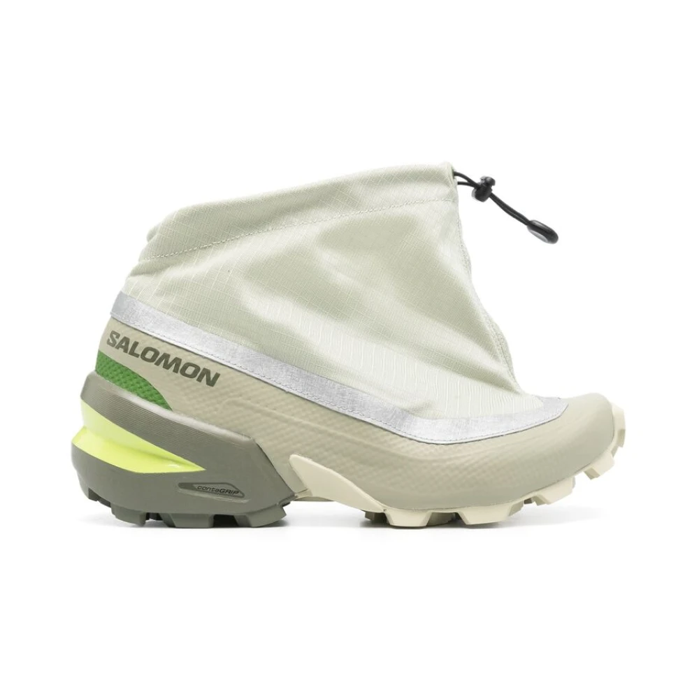 MM6 Maison Margiela Grön Panel Sneakers med Reflekterande Detaljer Green, Dam