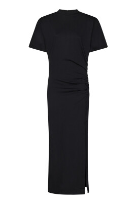 black-t-shirt-and-polo-dress