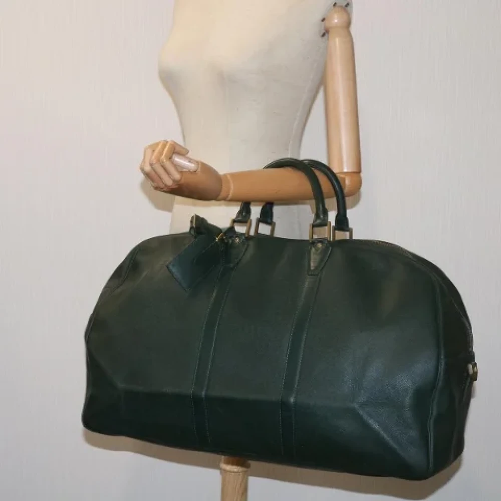 Louis Vuitton Vintage Pre-owned Leather travel-bags Green Dames
