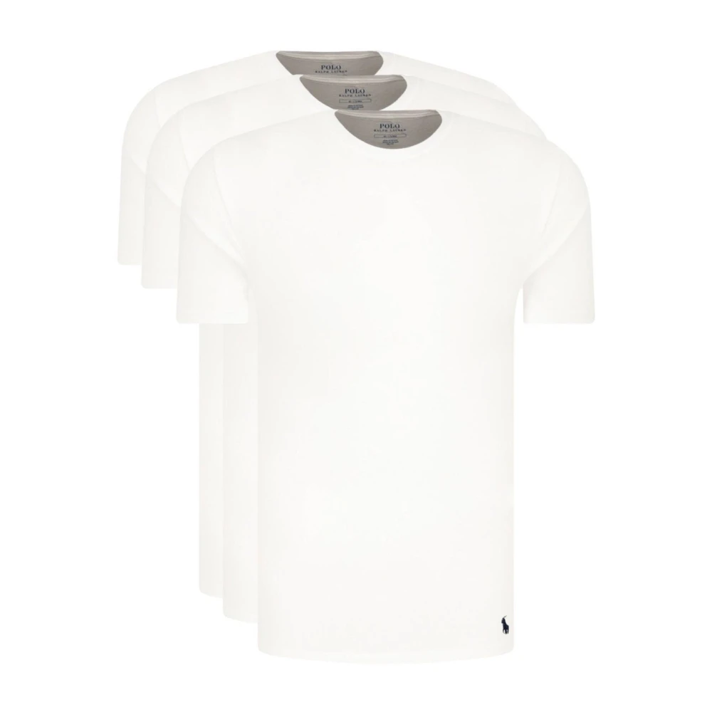 Ralph Lauren 3-Pack Bomull T-Shirts - Vit White, Herr