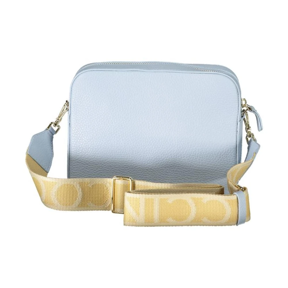 Coccinelle Blauwe Leren Handtas met Ritssluiting Blue Dames