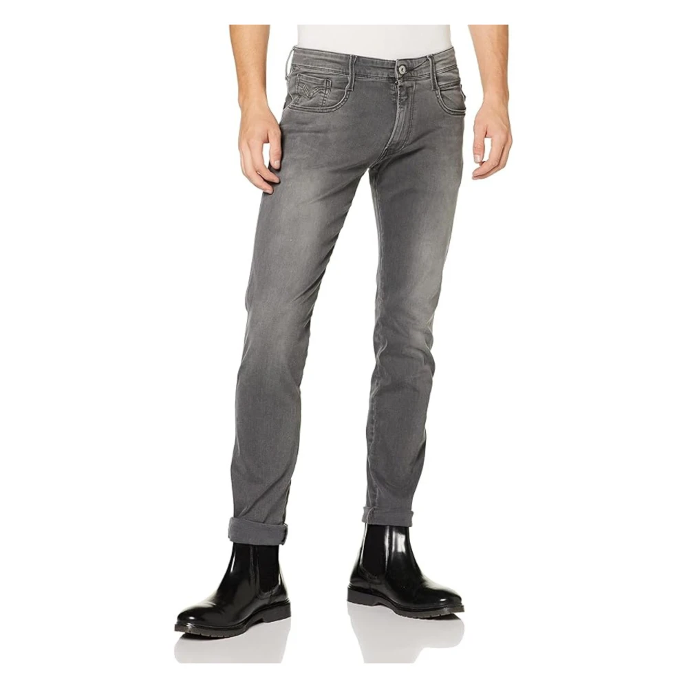 Replay Logato Jeans Gray Heren