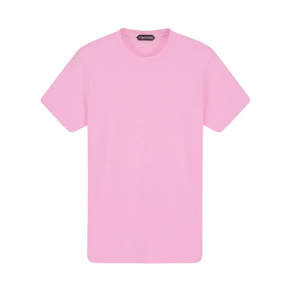 Tom Ford Men's Pink Cotton Silk T-Shirt - T-Shirts - M - Tops