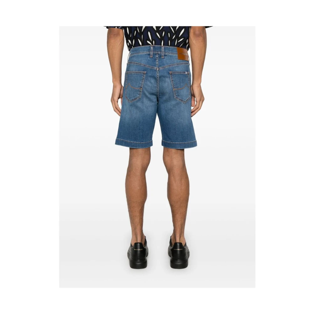 Jacob Cohën Blauwe Klassieke Five-Pocket Jeans Blue Heren
