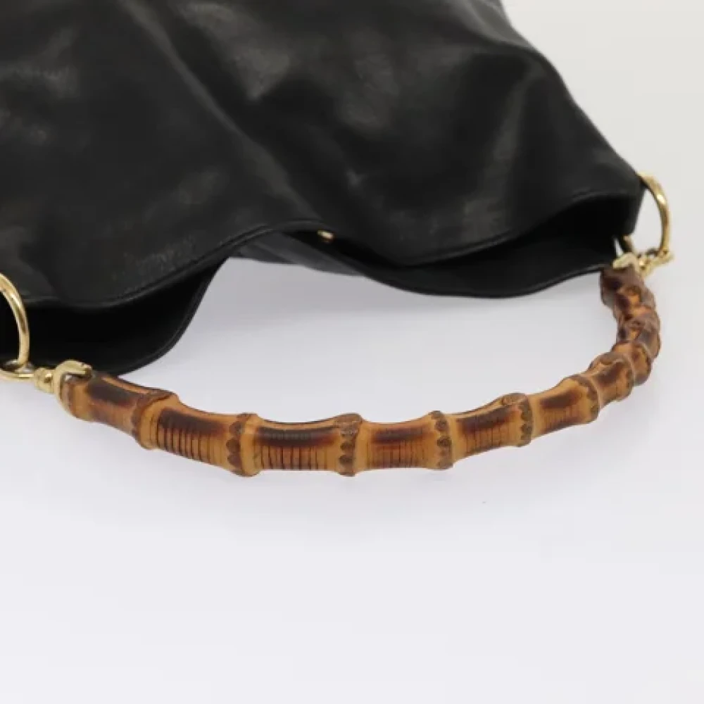 Gucci Vintage Pre-owned Leather handbags Black Dames