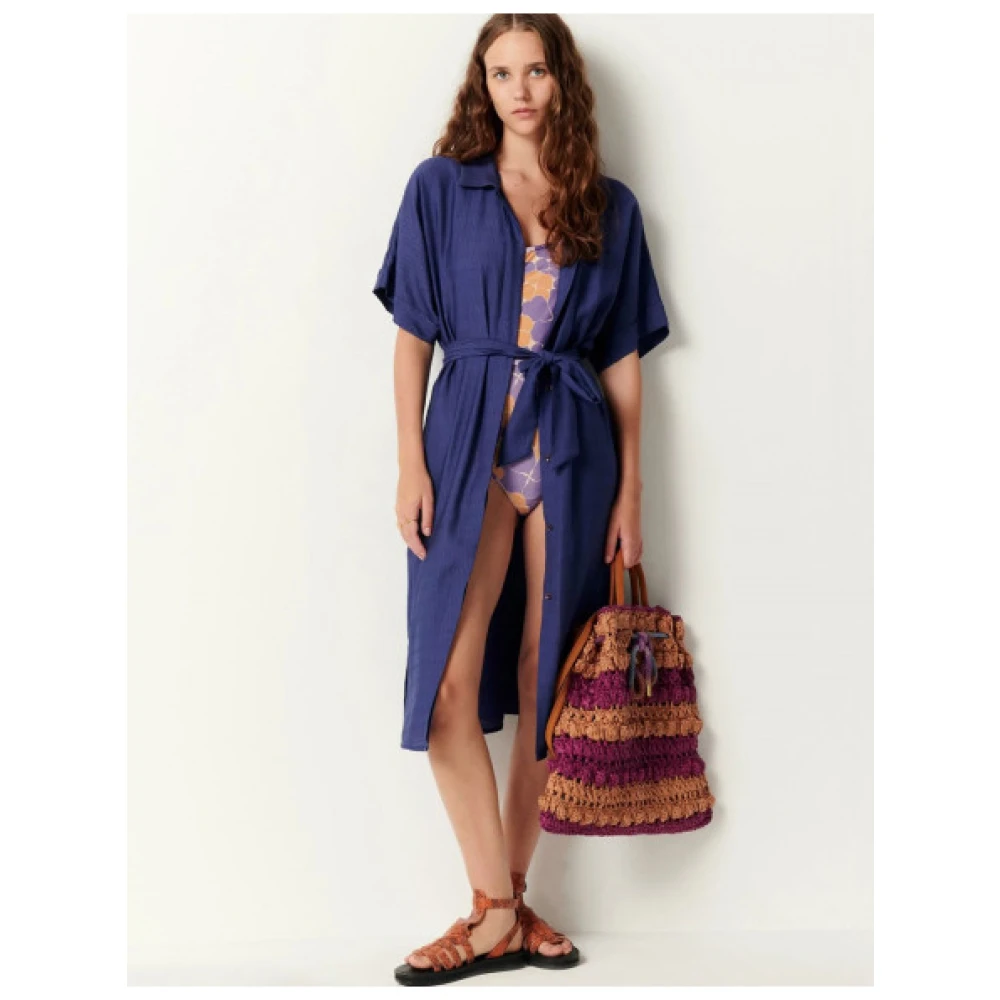 Sessun Minola Overhemdjurk Blue Dames