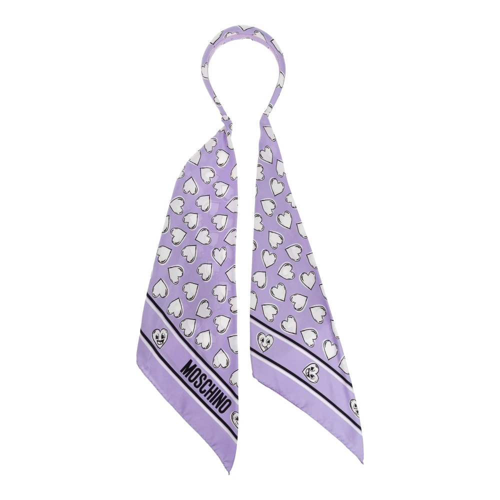 Moschino Zijden Haarband Purple Dames