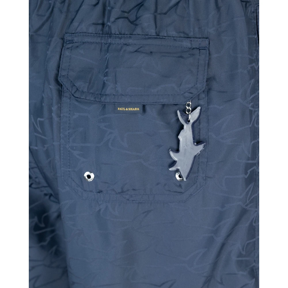 PAUL & SHARK Blauwe Zee Kleding Elastische Taille Polyester Blue Heren