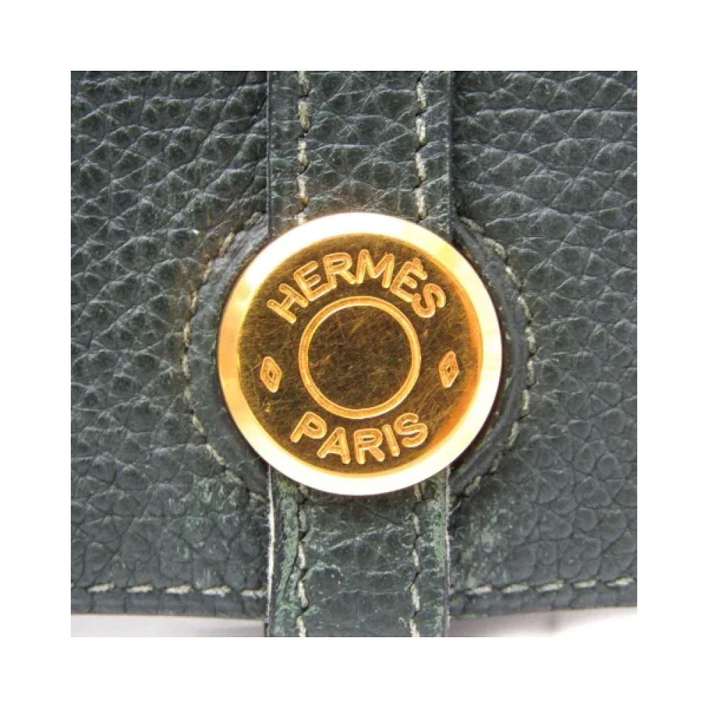 Hermès Vintage Pre-owned Leather wallets Green Dames