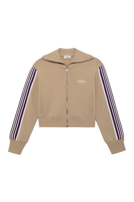 veste-tricot-beige-avec-bandes-rayees
