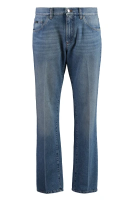 Denim Classic Jeans med logotyp baktill