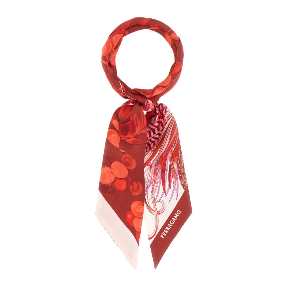 Salvatore Ferragamo Stijlvolle Sjaals & Shawls Collectie Red Dames