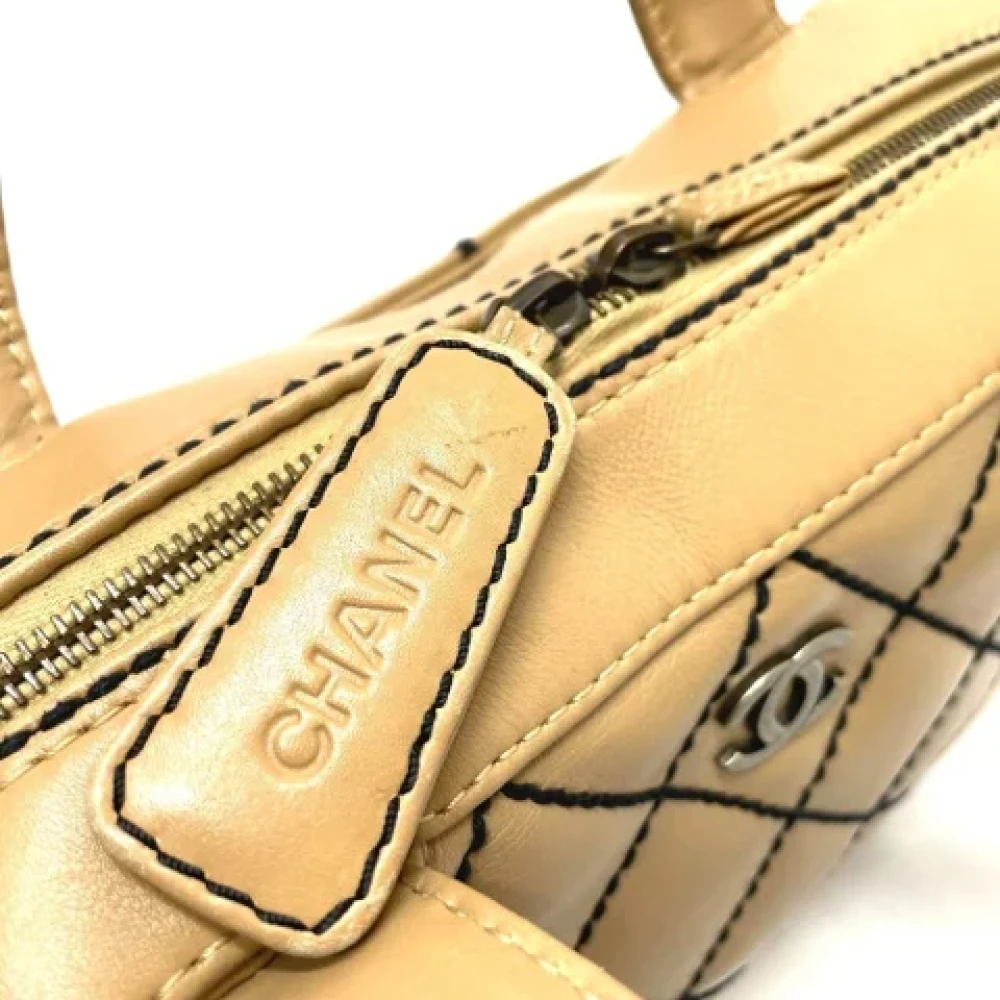 Chanel Vintage Pre-owned Fabric chanel-bags Brown Dames