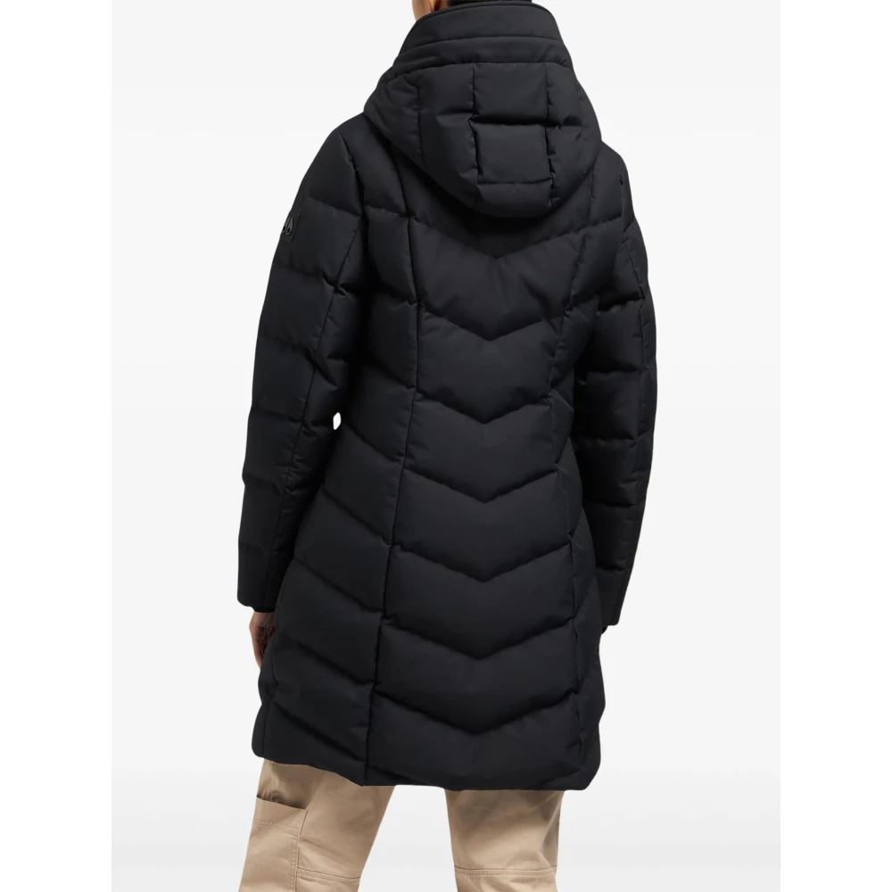 Moose Knuckles Zwarte Cloud Parka Jas Black Dames