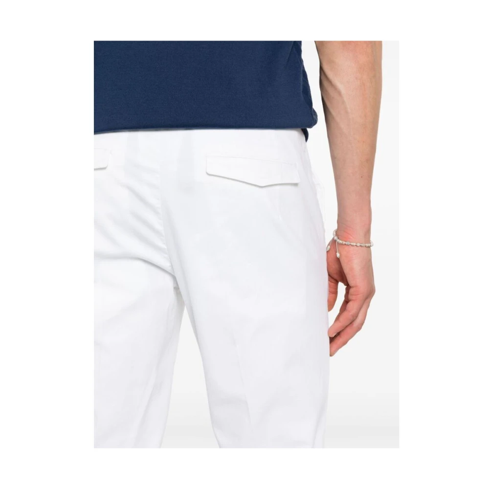 Pt01 Slim-fit Trousers White Heren